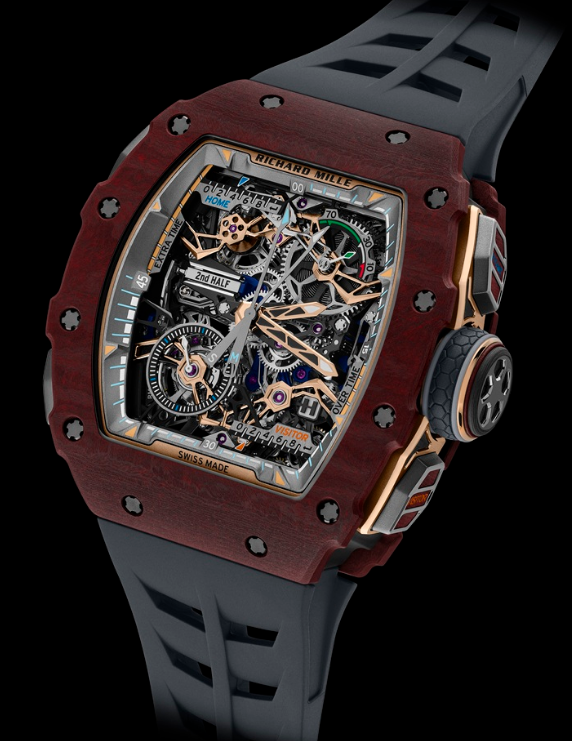 Review Richard Mille RM 41-01 Tourbillon Soccer Red Carmin Basalt TPT Replica watch